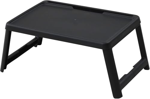 山善(YAMAZEN) 折りたたみ ミニテーブル 幅63×奥行35×高さ25cm コンパクト スマートフォンスタンド付き 完成品 ブラッ 送料無料