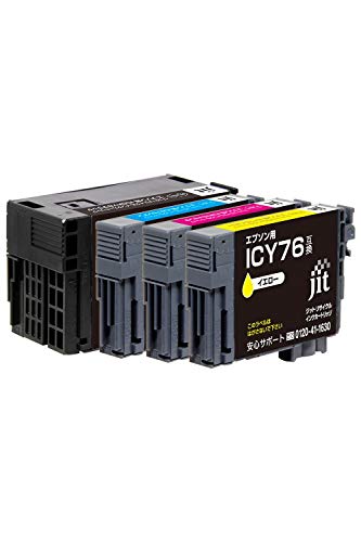 Rakuten - ジット エプソン（EPSON） IC4CL76 対応 4色パック リサイクルインク 日本製 JIT-NE764P 送料無料