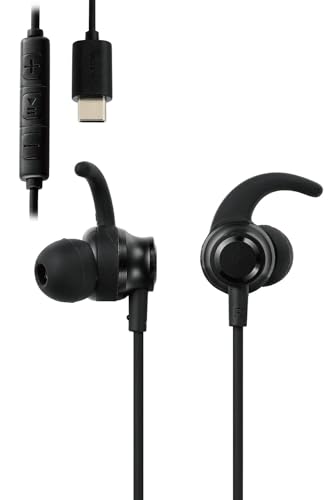 エレコム タイプC イヤホン 有線 dac内蔵 音量調整 カナル型 サイズが選べるイヤーアーム付き [ iPhone 16e / 16シ 送料無料