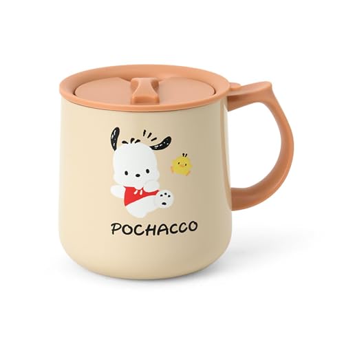乐天商城 - サンリオ(SANRIO) 蓋付きステンレスマグ ポチャッコ 本体:ステンレス銅（アクリル樹脂塗装） フタ（飲み口）・持ち手:ポリプロピレ 送料無料