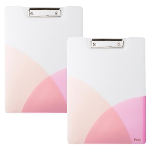 プラス クリップボード Pasty クリップファイル A4 ピーチピンク 2個セット 送料無料