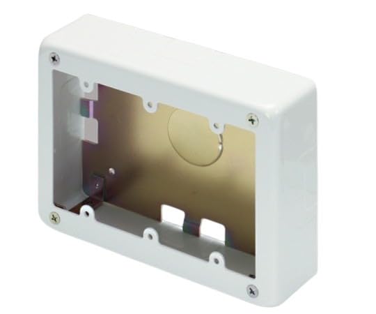 マサル工業 3個用スイッチボックス 浅型 ノックアウト:A・B型 ホワイト 《メタルエフモール 付属品》 A..