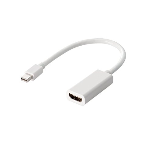 エレコム Mini DisplayPort (オス) - HDMI (オス) 変換アダプタ 15cm ホワイト AD-MDPHDMIWH 送料無料