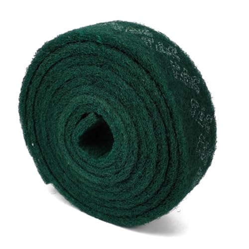 【粒度】#180深緑/幅10cm x 5.3m 厚さ約1.5cm/J2656・パッケージ個数:1・必要な長さにハサミでカットしてご使用いただけます。たっぷり大容量5.3m・研磨力に優れ、塗装・酸化膜の剥離に最適です！・錆びや汚れ取り、ステンレスのヘアライン加工、酸化被膜や塗装面の剥離に！・【粒度】#180【サイズ】幅10cm x 5.3m 【厚さ】約1.5cm 【製品重量】約650g研磨パッドロール 【粒度】#180 【サイズ】幅10cm x 5.3m　厚さ約1.5cm 【色】深緑　【内容量】1巻 切り目無しタイプです、ハサミで必要な長さにカットしてご使用ください