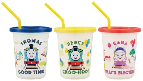 スケーター(Skater) ストロー付き タンブラー 320ml 3個 きかんしゃトーマス 男の子 SIH3ST 送料無料