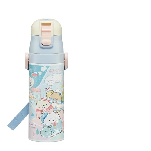 乐天商城 - スケーター(Skater) 水筒 子供用 直飲み 470ml すみっコぐらし しろくまふるさと 女の子 保冷専用 ステンレス 軽量タイプ 送料無料