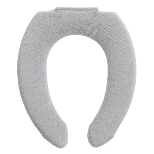 オカ(OKA) コクーン トイレ便座カバー U型専用タイプ グレー (U型 洗える ニット あたたかい クッショ..