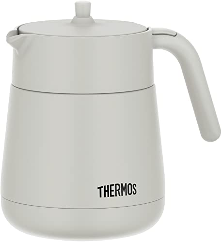 サーモス 真空断熱ティーポット ストレーナー付き 700ml ライトグレー TTE-700 LGY 送料無料