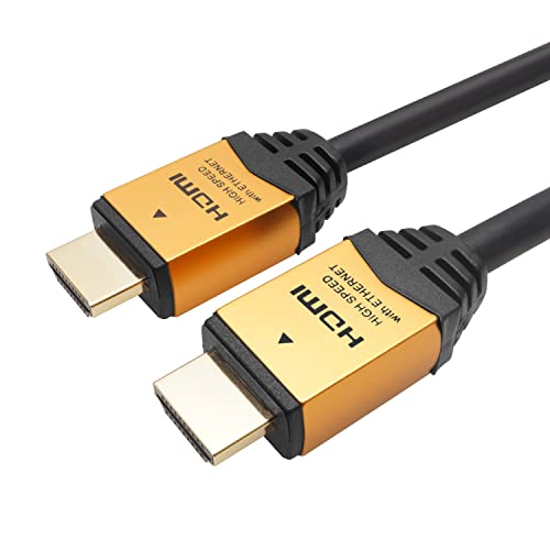 メタルヘッドゴールド/10m/HDM100-462GD・Size:10mStyle:メタルヘッドColor:ゴールド・パッケージ個数:1・コネクタ形状:HDMI標準コネクタ(タイプA/オス)-HDMI標準コネクタ(タイプA/オス)・コネクタサイズ:W20.3 x H11.5 x D47 mm・ケーブル直径:7.3mm・ケーブル長:10m・袋パッケージ4Kの美しい映像に最適なHDMIケーブルを ■1本のケーブルで高品質な映像とサウンドを忠実に伝送 HDMI端子を搭載しているテレビとレコーダー、ゲーム機などの接続に用います。 1本のHDMIケーブルを繋ぐだけで、鮮明な映像とクリアな音声を簡単にお楽しみいただけます。 ■4K/30p対応 Full HD(1920x1080)の約4倍の解像度にあたる4Kに対応しています。 10.2Gbps高速伝送、フルHDから4Kテレビまで幅広い使用に最適です。 ■高級感のあるメタルヘッド シンプルながら高級感のあるメタルヘッドは、デザイン性を高く評価されており、機器ごとの色分けにも最適です。 ■HDMIイーサネットチャンネル(HEC)対応 ■オーディオリターンチャンネル(ARC)対応 ■3D対応 ■DeepColor対応 ■3重シールド構造 ■金メッキ端子 ■無鉛ハンダ・OFC電材使用 ※延長ケーブル等で長さを継ぎ足してのご使用や、各種変換アダプタ・切替器・分配器と併用時の表示動作はいたしかねます。
