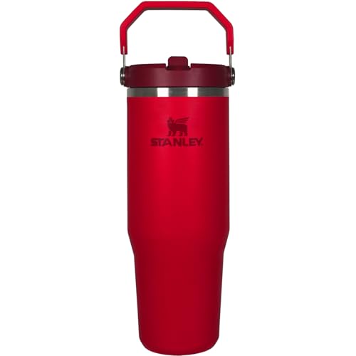 STANLEY(スタンレー) アイスフローフリップストロー2.0 チリレッド 真空 タンブラー 0.88L 水筒 保冷 ウォーター ボト 送料無料