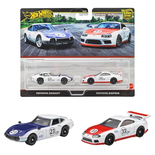 ホットウィール(Hot Wheels) プレミアム 2パック トヨタ 2000GT / トヨタ スープラ 乗り物おもちゃ ミニカー 3歳 送料無料