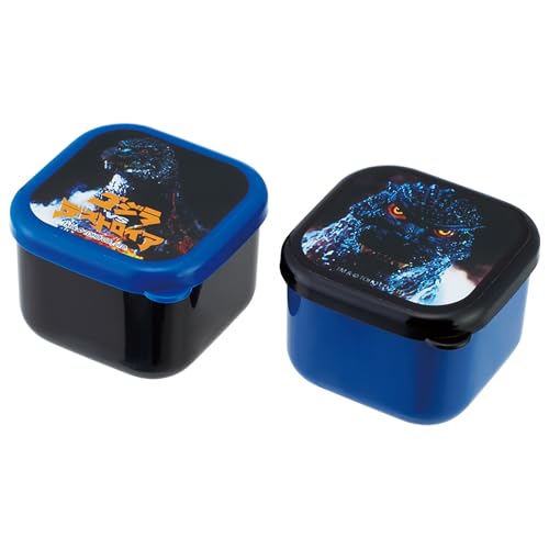 スケーター(Skater) 弁当箱 抗菌 ミニ シール容器 四角 保存 容器 130ml 2個セット レンジ対応 日本製 ゴジラ 199 送料無料