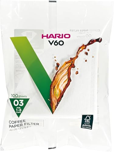【まとめ買い3セット】HARIO ハリオ V60 フィルター | V60用ペーパーフィルター03W | VCF-03-100W | ホワ 送料無料