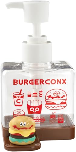 バーガー/サイズ：幅7.6×奥行8.6×高14cm（マスコット部除く）/BSSD1-69958・Color:バーガー・パッケージ個数:1・サイズ：幅7.6×奥行8.6×高14cm（マスコット部除く）・材質：PET、ポンプ・ベース：ポリプロピ...