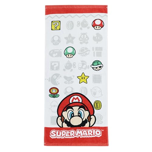 丸眞 フェイスタオル 2枚セット 任天堂 マリオ アイコンタイル 綿100％ キャラクター 4485006700 送料無料(3.0)