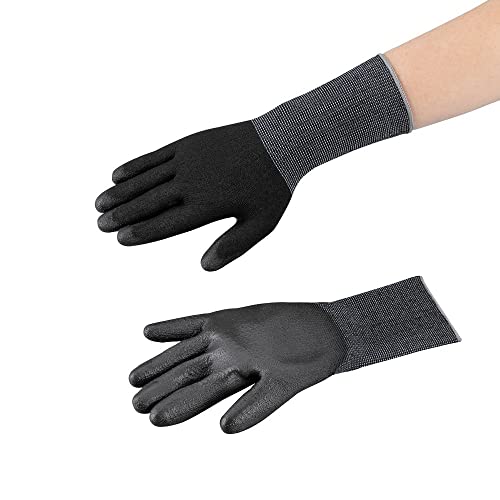 [アズワン] アズツール黒色耐切創ロング手袋 レベル3・コート有 1袋 M 4-5460-02 送料無料