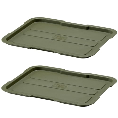 リス トランクカーゴ メッシュカーゴ/インナーカーゴ 専用フタ グリーン 2個セット 日本製 バスケット ..