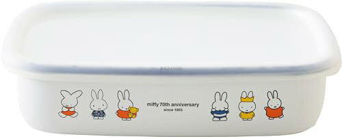 乐天商城 - 富士ホーロー ミッフィー 70周年 浅型角容器 Mサイズ MF70-M 送料無料