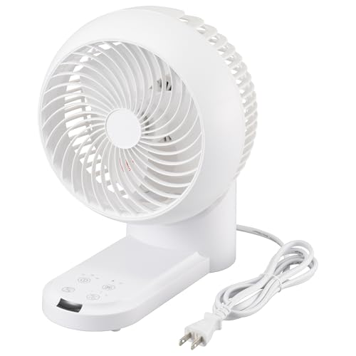 オーム(OHM) サーキュレーター 360°首振り 扇風機 壁掛け・卓上両用式 12畳 省エネ 7段階タイマー 3段..