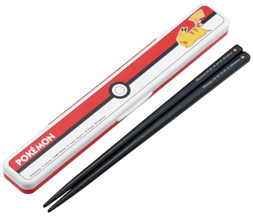 スケーター(Skater) 箸 箸箱 セット 18cm 日本製 ポケモン モンスターボール 25 ABC3-A 送料無料