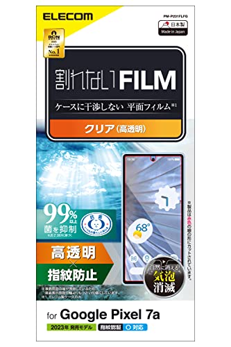 ���쥳��(ELECOM) Google Pixel 7a �ե���� ����ǧ�� ���� �����ɻ� �������쥹 [�������˴��Ĥ��ʤ�ʿ�̥ե��� ����̵��