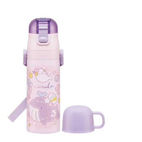スケーター(Skater) 水筒 子供用 2WAY 直飲み 470ml コップ飲み 430ml みいるか 女の子 ステンレス 保温保冷 送料無料