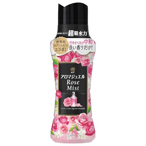 レノア アロマジュエル Rose Mist 香り付けビーズ アンティークローズ&フローラルの香り 本体 420mL 送..