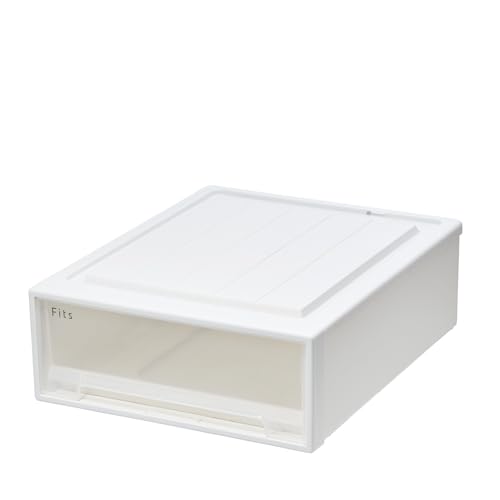 天馬 収納ボックス フィッツケース クローゼット 幅44×奥行53×高さ18cm 収納ケース たわみにくい 衣装ケース 日本製 再生材配 送料無料