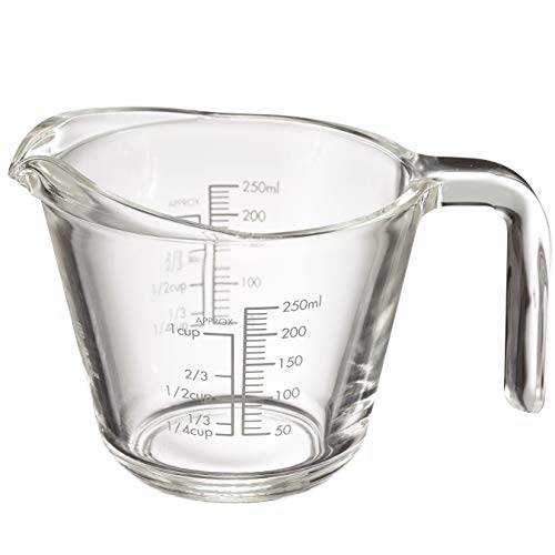 HARIO(ハリオ) メジャーカップ・250 実用容量250ml グレー 耐熱ガラス 日本製 MJP-...