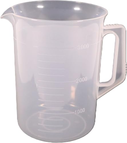 カンダ ポリプロピレン 手付 ビーカー 1032 3L 036278 送料無料