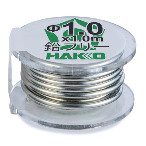 乐天商城 - 白光(HAKKO) HEXSOL 鉛フリー共晶はんだ Sn-0.7Cu-0.05Ni フラックス無洗浄タイプ Φ1.0mm 1m FS5 送料無料