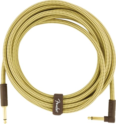 Fender シールドケーブル Deluxe Series Instrument Cable Straight/Angle 15' Tw 送料無料