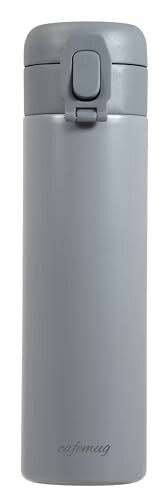 パール金属 水筒 マグボトル ワンタッチ 500ml ダークグレー シームレス ふたとパッキン一体型 カフェマグ HC-840 送料無料