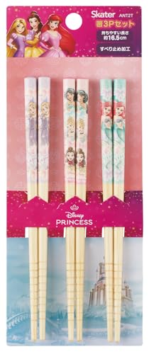 스케이터 (Skater) 대나무 젓가락 젓가락 16.5cm 3 선조 디즈니 프린세스 25 여자 ANT2T 무료 배송