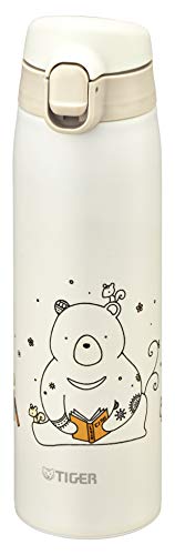 タイガー魔法瓶(TIGER) タイガー 水筒 500ml かめいち堂 マグ ステンレスボトル ワンタッチ 軽量 クマ MCT-A050W 送料無料