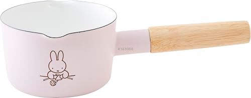 富士ホーロー ミッフィー パステル ミルクパン 片手鍋 12cm 直火 IH 使用可 ピンク おくりもの miffy 琺瑯 送料無料