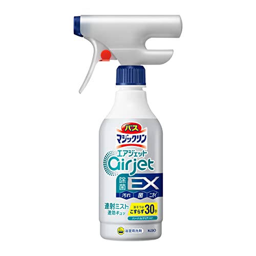 マジックリン バス エアジェット 除菌EX ピンク汚れ予防も排水口消臭もこすらず30秒 ハーバルクリアの香り 本体400ml 送料無料
