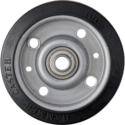 乐天商城 - ハンマーキャスター(Hammer Caster) 100mm ゴムB車輪 435S-RBB100 送料無料