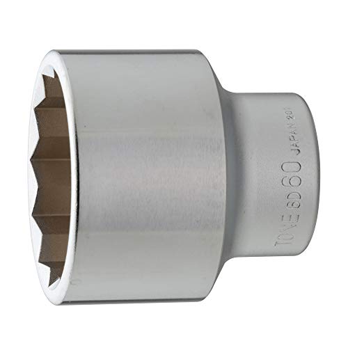 トネ(TONE) ソケット(12角) 6D-60 差込角19.0mm(3/4) 二面幅60mm 送料無料