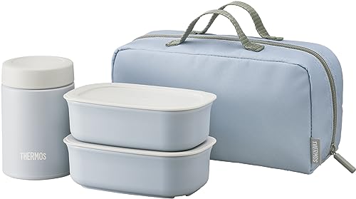 スカイブルー/スープジャー:200ml/おかず容器:300ml×2個/JEA-801 SKY・Color:スカイブルーSize:スープジャー:200ml/おかず容器:300ml×2個PatternName:単品・パッケージ個数:1・おかず容器2個と容量200mlのスープジャー、断熱素材の専用ポーチがセットになったランチセット・本体サイズ(約):幅20.5×奥行き8.5×高さ10.5cm、本体重量(約):400g・素材・材質:【スープジャー】本体:ステンレス鋼(アクリル樹脂塗装) / フタ:ポリプロピレン(発泡ポリプロピレン内蔵) / パッキン:シリコーンゴム / 【容器】本体:ポリプロピレン / フタ:ポリプロピレン / フタパッキン:シリコーンゴム / 仕切り:ポリプロピレン 【ポーチ】外生地:ポリエステル / 内生地:ポリエステル / クッション(断熱材):発泡ポリエチレン・原産国:中国・保温効力:(ポーチなし)55度以上(6時間) (ポーチあり)58度以上(6時間)/保冷効力:(ポーチなし)12度以下(6時間) (ポーチあり)12度以下(6時間)●容器2個と容量200mlのスープジャー、断熱素材の専用ポーチがセットになったランチセット ●スープジャーはステンレス製魔法びん構造だから、温かいスープや味噌汁、冷たいデザートのおいしい温度をキープ ●容器本体は電子レンジ対応 ●スープジャーフタ、容器（仕切り含む）は食洗機対応 ●断熱構造の専用ポーチ（手洗いOK）