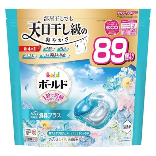 乐天商城 - P&G ボールドジェルボール 4D 爽やかフレッシュフラワーサボンの香り つめかえ 詰め替え 詰替 テラジャンボサイズ 89個入 送料無料