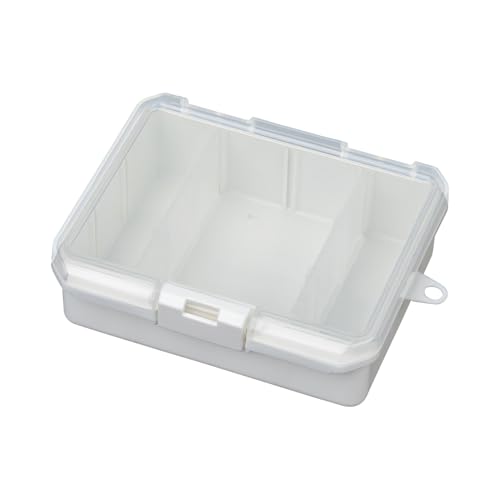 JEJアステージ 推し活 収納ケース ホワイト 仕切板付 コレクションケース深型155F 持ち運び 缶バッチ アクリルグッズ キーホルダ 送料無料