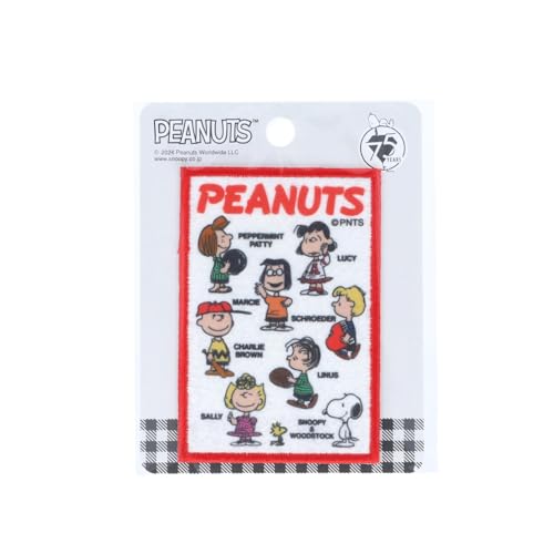 清原(KIYOHARA) PEANUTS アイロン接着 プリントワッペン SN 75th ピーナッツ W53mm×H80mm RIO-3 送料無料