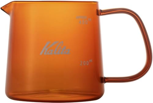 カリタ Kalita Jug 400 アンバー 洗いやすい コーヒー サーバー 保温 耐熱ガラス 1~2人用 400ml 電子レンジ 食 送料無料