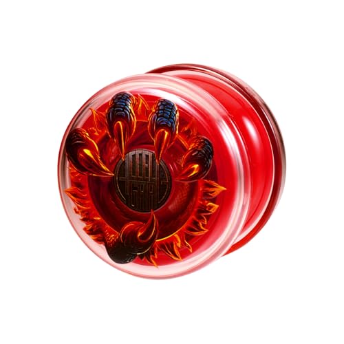 ドラゴニッククロー/-/-・Color:ドラゴニッククロー・（C）BANDAI・［カテゴリー］HYPER YOYO ACCEL・［使用電池］電池・不要・［対象年齢］8才〜商品紹介 『HYPER YOYO ACCEL』より、「アクセルグラブ」が登場！ 「アクセルグラブ」は、本体を掴んで回す新たなプレイスタイルが可能となったアクセルトリックに特化した機種です。 「ライジング・DNA」「サイド・DNA」などのこれまでにないアクセルトリックも可能です。 「ハイパーヨーヨーアクセル アクセルグラブ-ドラゴニッククロー-」は、ドラゴンのかぎづめをイメージしたデザインがあしらわれた赤色のヨーヨーです。 【推奨トリックレベル】スーパーレベル ~ ハイパーレベル 【推奨トリックタイプ】アクセルトリック ［セット内容］ ・本体…1 （本商品のセット内容以外は付属しません。） 【HYPER YOYO ACCELとは】 本体を手に持った状態でストリングを勢いよく引くことで、本体を投げずに高速回転させることができる日米で特許出願済の新機能「アクセルシステム」を搭載したハイパーヨーヨーシリーズです。本機能を搭載したことにより、従来のヨーヨーでは再現不可能な新たなトリックが可能となりました。 安全警告 該当なし