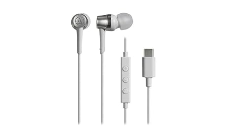 乐天商城 - オーディオテクニカ ATH-CKD3C WH マイク付きイヤホン USB Type-C 有線 1.2m カナル型 ホワイト 送料無料