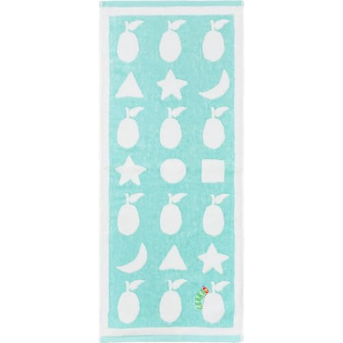 乐天商城 - 林(Hayashi) フェイスタオル 約33×80cm はらぺこあおむし シェイプ ブルー FP433201 送料無料