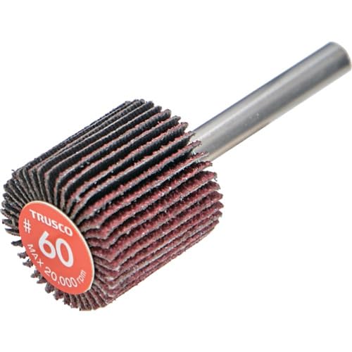 -/-/EF2525-60・パッケージ個数:1・●最高使用回転数：20000rpm●粘りある研磨布を使用し、研磨力と耐久性、低コストを実現したエコノミータイプのフラップホイールです。●ペーパーがしなり弾力性があるため、加工物にフィットした研磨ができます。●両面キャップレスで金具を使用していないため、ワークへの傷が付きにくく使用しやすいフラップホイールです。