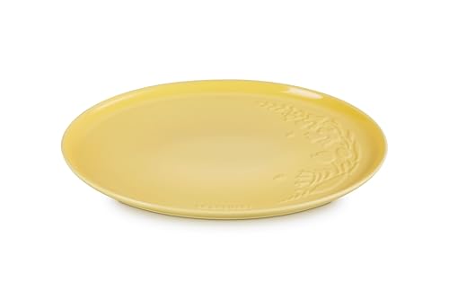 ル・クルーゼ(Le Creuset) 楕円 大皿 オーバル・プラッター 36cm スプリング レリーフ カモミール 花柄 耐熱 耐冷 電 送料無料