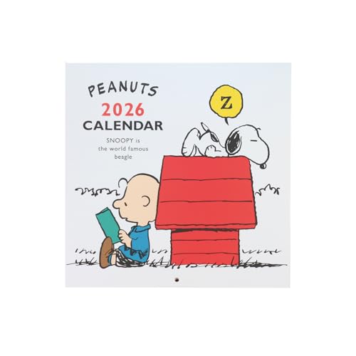 スクエア スヌーピー 2026年 カレンダー 壁掛け 白 36PCA-1 送料無料